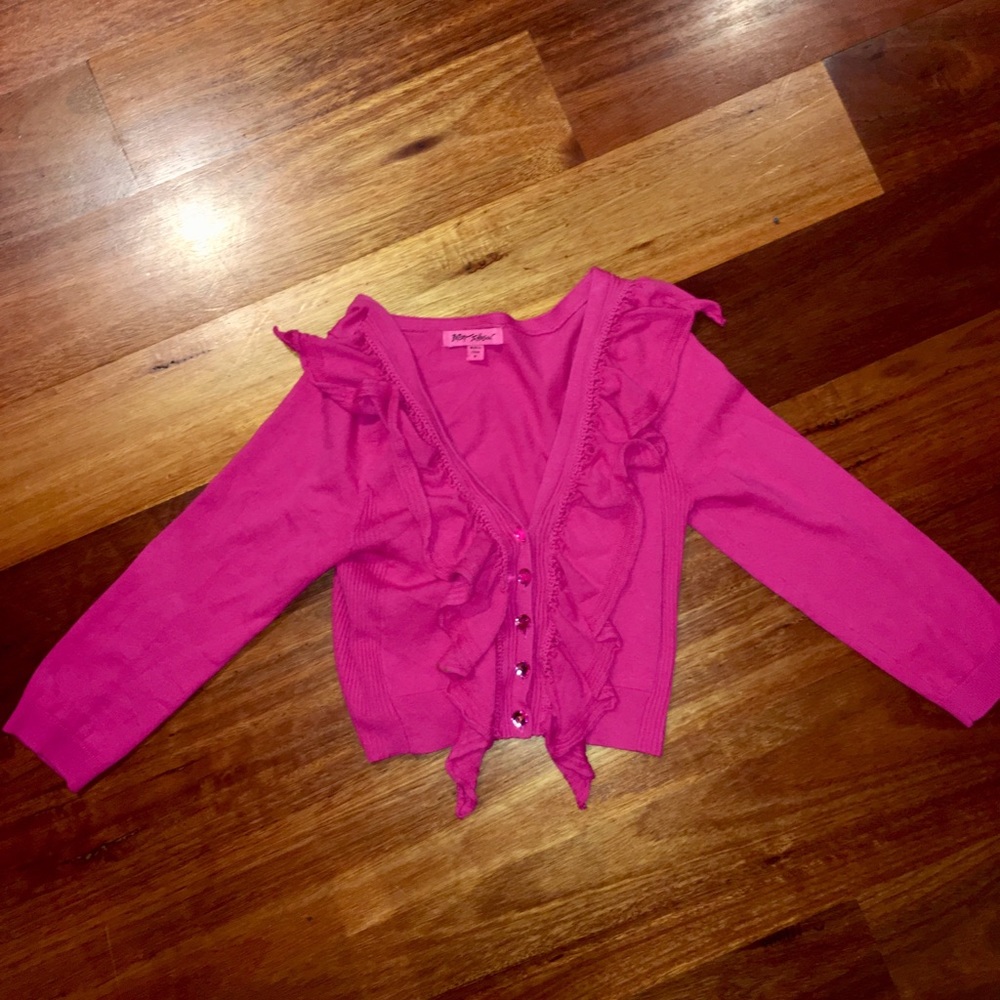 Betsey Johnson ruffled cardigan